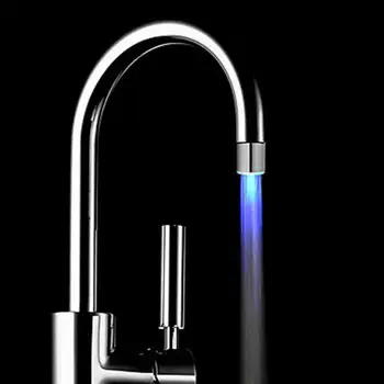 Romantiška 7 Spalvų Kaita, LED Šviesos Dušo Galvutė Vandens Vonioje Namų Vonios Švyti Namų Vonios, Virtuvė, Bakstelėkite Įrankis