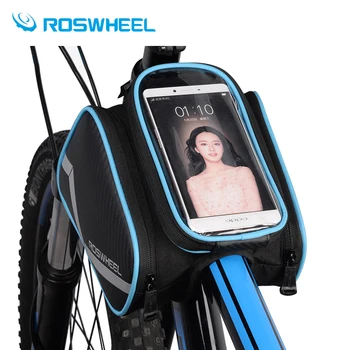 ROSWHEEL 6.2 Colių atsparus vandeniui telefonas jutikliniu ekranu, dviračių krepšiai, priekinis rėmas top tube dviračių maišelį kelių MTB kalnų dviračių accessories