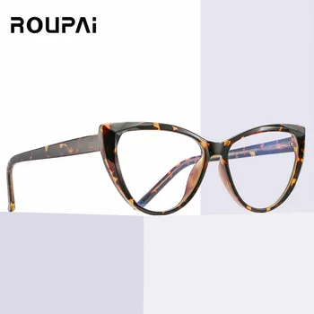 ROUPAI TR90 stabdžių mėlynos šviesos spinduliuotės akinius kompiuterinių žaidimų akinius moterims, blokatorius, blokuoti akiniai ray Akiniai lentes par