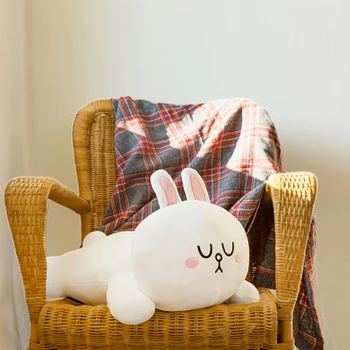 Rudasis lokys ir cony triušis pliušinis žaislas ruda pagalvę žaislas puikus Anime lėlės draugei gimtadienio proga ir dovanos Vaikams metu