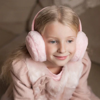 Rudenį ir žiemą, vaikų vientisos spalvos earmuffs berniukų ir mergaičių, ausinės, jaukus ir šiltas slidinėjimo earmuffs mados earmuffs