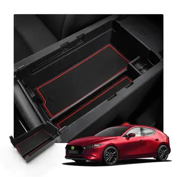RUIYA Automobilio Sėdynėje Laikymo Dėžutė Mazda 3 4 2019 2020 Konsolė talpinimo Automobilio Salono Savininkas Antrinės Taros