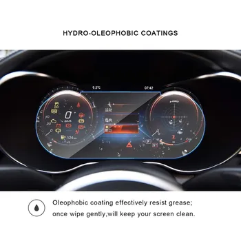 RUIYA Automobilių Screen Protector For C-CLASS W205 12.3 Colių 2019 2020 LCD Priemonė Membrana Ekranu Auto Interjero Priedai