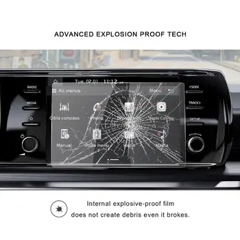 RUIYA Automobilių Screen Protector For K5 DL3 8 Colių 2020 Mažai Rungtynių GPS Navigacijos Centro Jutiklinis Ekranas Auto Interjero Priedai