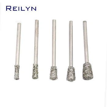 Rupi klasės grubus smėlis Emergy deimantų šlifavimo bitų šveitimas adata C7 tipo butas pabaigos mirti malūnėlis/dremel/rotaciniai įrankiai