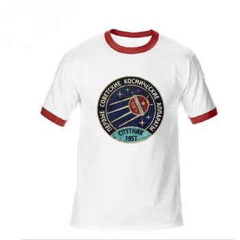 Rusija CCCP Jurijus Gagarinas T-shir mens Marškinėlius Grupės Komanda Sovietų Retro vyrų marškinėliai 