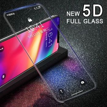 RZP 5D Visą Lenktas Screen Protector, iPhone XR XS Max X Visiškai Padengti Grūdinto Stiklo 