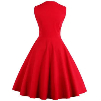 S-4XL Moterų Apdaras Retro Vintage Suknelė 50s 60s Rockabilly Dot Sūpynės Pin Iki Vasaros Šalis Suknelės Elegantiškas Tunika Vestidos Atsitiktinis
