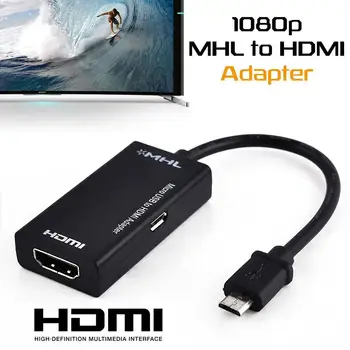 S2 Micro USB 1080P HDMI Adapteris Keitiklis, laido adapteris, skirtas 