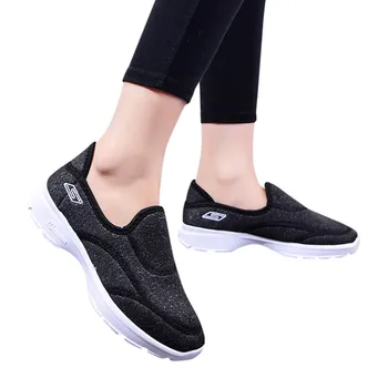 SAGACE Moterų Sneaker Bateliai 2020 M. Pavasarį Butas Platforma Batai Kvėpuoti Akių Slip-on Mokasīni, Atsitiktinis Lauko Vaikščioti Kojinių Butai Batai