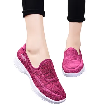 SAGACE Moterų Sneaker Bateliai 2020 M. Pavasarį Butas Platforma Batai Kvėpuoti Akių Slip-on Mokasīni, Atsitiktinis Lauko Vaikščioti Kojinių Butai Batai