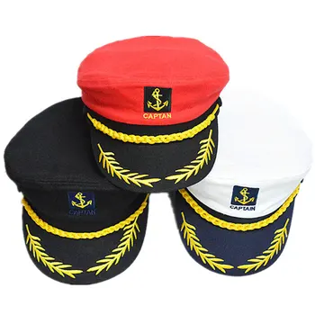 Sailor Laivo Valtis Kapitonas Skrybėlę Karinio Jūrų Laivyno Marins Admirolas Reguliuojamas Dangteliu