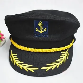 Sailor Laivo Valtis Kapitonas Skrybėlę Karinio Jūrų Laivyno Marins Admirolas Reguliuojamas Dangteliu