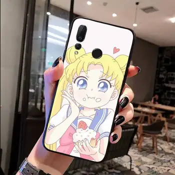 Sailor Moon Mielas Kawaii Usagi Tsukino Neo-Karalienė Telefoną Atveju Huawei honor 8A 8X 10i 20 10 Y6 2019 nova 5t