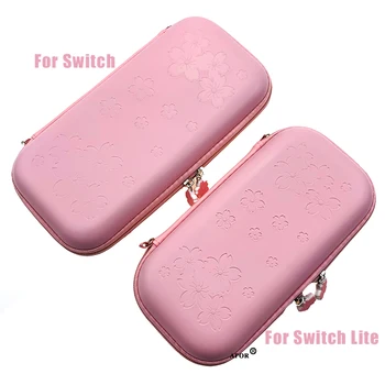 Sakura Rožinis Apsauginis Sunkiai Shell Rankinukas Nintendo Jungiklis/Lite Padengti Saugojimo Krepšys už Nintend Įjungti Konsolę