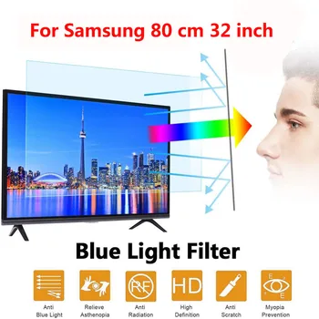Samsung 80 cm (32 colių Anti-Mėlyna Šviesa TV Screen Protector kino Žalą Apsaugos Skydas Filtras Blokuoja TV priedai