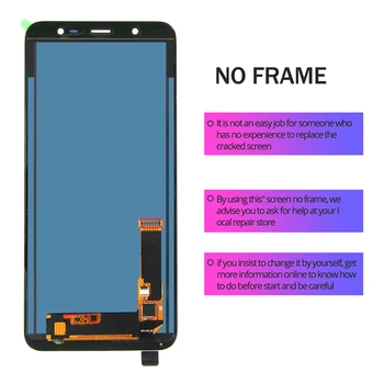Samsung Galaxy J8 2018 LCD Ekranas Jutiklinis Ekranas skaitmeninis keitiklis Asamblėjos TFT Dėl SM J810F J 8 2018 810F SM-J810F Testas
