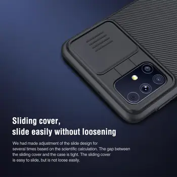 Samsung Galaxy M31s/SM-M717F Atveju NILLKIN CamShield Atveju Skaidrių Kameros Dangtelį anti-slydimo atsparus dulkėms Anti-Pirštų atspaudų