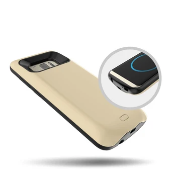 Samsung Galaxy S8 Plus atsparus smūgiams baterija, įkroviklis atveju S8 Išorinio Maitinimo Banko Įkrovimo Visišką apsaugą Apmokestinimo Atveju