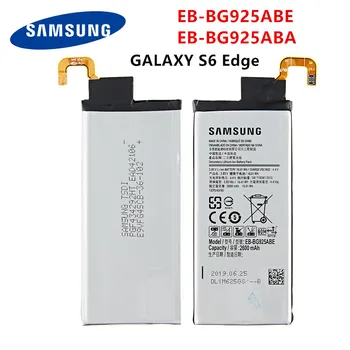 SAMSUNG Originalus EB-BG925ABE EB-BG925ABA 2600mAh Baterija Samsung Galaxy S6 Krašto G9250 G925 G925FQ G925F G925S G925V G925A