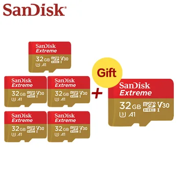 Sandisk 128 GB Micro SD Kortelė, didmeninė 64GB A2 A1 U3 SDXC Kortelių Mini Atminties Kortelės V30 32GB Flash 
