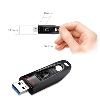 SanDisk Flash disko Disko CZ48 USB 3.0 256 GB 128GB 64GB 32GB 16GB Pen Ratai Maža Pendrive Memory Stick Saugojimo Įrenginį 