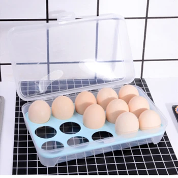 Sandėliavimo Maisto Konteineryje Efektyvus Kiaušinių Indelio talpinimo 15 Kiaušinių Virtuvės Įrankiai