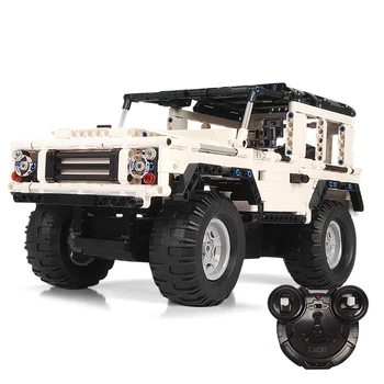 SANDĖLYJE įranga, biuro įranga, Automobilių Serijos Nusileido Rover Defender RC Automobilių modelių Kūrimo Blokus, Plytas Off-Road Truck Žaislas Vaikams Kalėdų Dovana