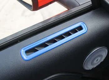 Sansour ABS Interjero Šoninės Durys AC Ventiliacijos, Apdailos Dangtelį Ratas Raudona/Mėlyna/Sidabro Spalva Tinka Mustang 2016 Automobilio Stiliaus