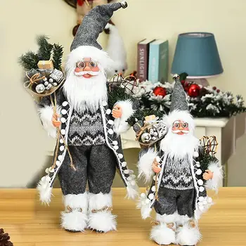 Santa Claus Lėlės Stovi Kalėdų Statulėlės, Šventės Dekoravimas Ornamentais Išdėstymas Langų Apdailos 30/45 Cm, #3