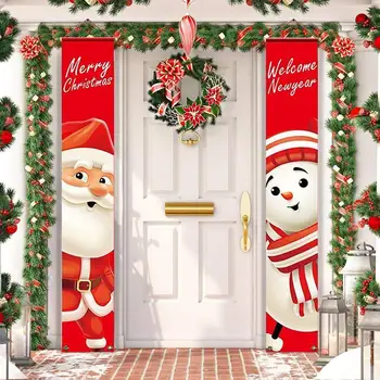 Santa Claus Reklama Linksmų Kalėdų Dekoro Namuose Kalėdų Durų Dekoras Lauko Kalėdų Ornamentu Navidad 