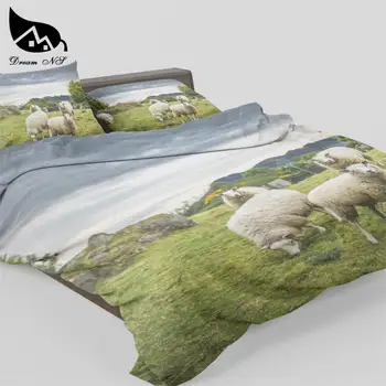 Sapnas NR 3D efektas spaudinių Antklodė padengti produktų Didelės raiškos nuotraukų spausdinimas cute little avių Dekbedovertrek SMY042