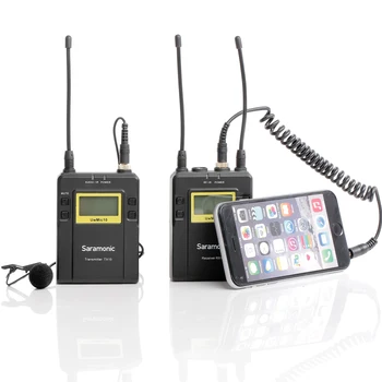 Saramonic UwMic10 Transliacijos UHF Belaidžio Lavalier Microphone Sistemos Siųstuvai ir Imtuvai, vaizdo Kameros&vaizdo Kameros&išmaniųjų telefonų