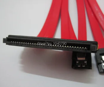 SAS linija SFF-8484) iki 4 * sata, 32 pin SATA 7 pin konverteris adapteris Jungties Kabelio ilgis 0,5 M