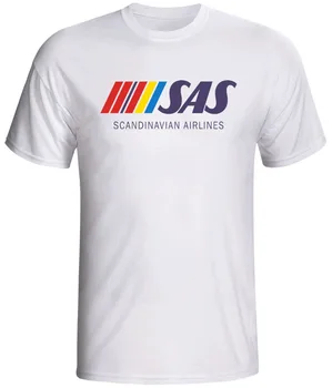 Sas Scandinavian Australijos Oro Linijų Vintage Marškinėliai Logo Tee Marškinėliai, Palaidinukė
