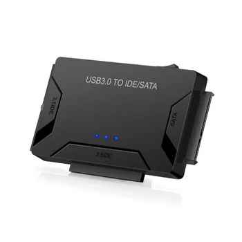 SATA į USB IDE Adapteris 3 in 1 SATA į USB 3.0 IDE Duomenų Konverteris 2.5 3.5 Optinis Diskas HDD SSD Su Maitinimo Kabelis