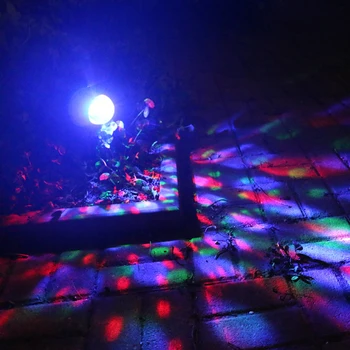 Saulės energija Varomas Dėmesio Vandeniui IP65 Spalvotų Disco Scenos Lempų, skirtų Lauko Kalėdų Vakarėlį Sode Lazerių Projekcijos, Šviesos