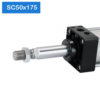 SC50X175 50mm Cilindro Eiga 175mm Pneumatinės Tipų Maitinimo Slėgio Stūmokliniais Suspaustas Teleskopinis Oro Balione