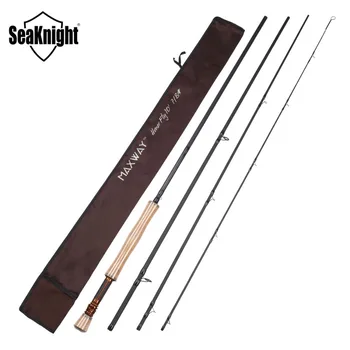 SeaKnight Fly Fishing Rod MAXWAY GARBĘ 7/8# Anglies 4 Skirsniuose Super Light 125 g Skristi Lazdele Minkšta Rankena 3,0 M meškere