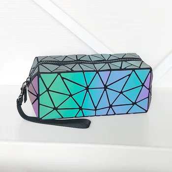 Seasonblack karšto mados tendencija kosmetikos maišas Pu geometrijos moterų kosmetikos krepšys skalbinių krepšys