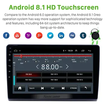 Seicane 10.1 colių 2din Android 9.1 automobilio Radijo, GPS Multimedijos grotuvo 2009 2010 2011-2019 Ford Naujos Tranzito paramos Carplay SWC