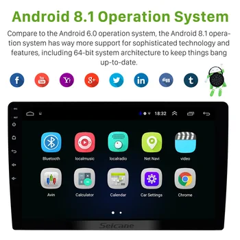 Seicane Android 9.0 4GB RAM 2Din Universaliųjų Automobilių Radijas, wifi, GPS Multimedijos Blokas Player 