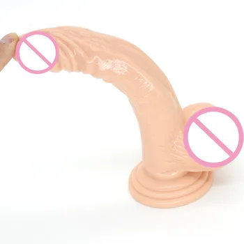 Sekso Parduotuvė, Didelis Tikroviškas Dildo su Stipri Siurbimo Taurės Suaugusiųjų Sekso Produktus, Sekso Žaislai, Moters Sekso Žaislai Vagina Ir Pūlingas (22CM)