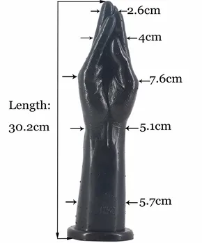 Sekso produktai dildo fisting anal plug siurbimo hand Analinis įdaryti butt plug didelės varpos kumščiu masturbuotis, sekso žaislai moterims, vyrams