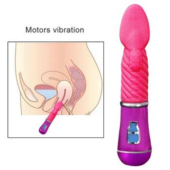 Sekso-Žaislai Mažas Vibratorius, Įkraunamas Wang Massager G-Spot Sukasi Vandeniui Anti Bakterinių Sekso Moterims, 12-Greitis