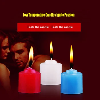 Sekso žaislai žemos temperatūros žvakės trumpas 3 pack alternatyvių žaislai padaryti meilės lašai aistra vaškas SM sekso žaislai, sekso žaidimai, vyrams ir wom