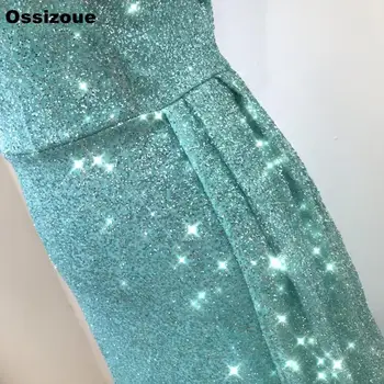 Seksualus Aukštos Ritininės Prom Dresses Brangioji Šviesiai Žalia Undinė Lady Oficialų Vakare Gown Pigiai YSAN453
