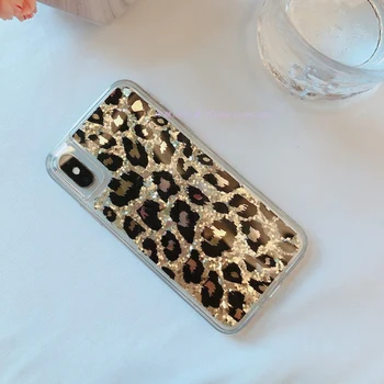 Seksualus Leopard Vietoje Dreni Moteris Dangtelis 11 IPhone Telefono dėklas Blizgučiai Bling Pink 