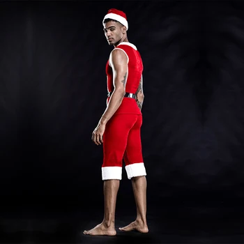 Seksualus Vyrų Kalėdų apatinis Trikotažas Perspektyvos naktinis klubas Cosplay Vienodas 3 Skirtingų Stilių Su Įrankiais SM Berniukas Apatiniai Baras Šou