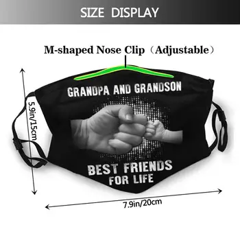 Senelis Ir Anūkas Geriausiais Draugais Gyvybės Mielas veido kaukė mados masque lt tissu lavable enfant telas de algodon por metro